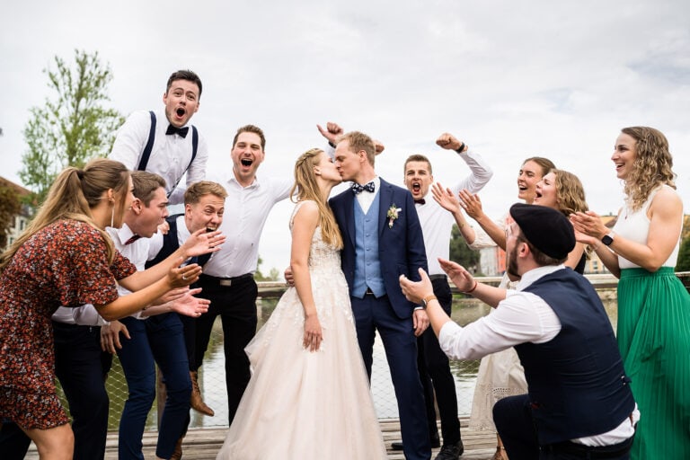 Gruppenfoto Hochzeit in Ulm