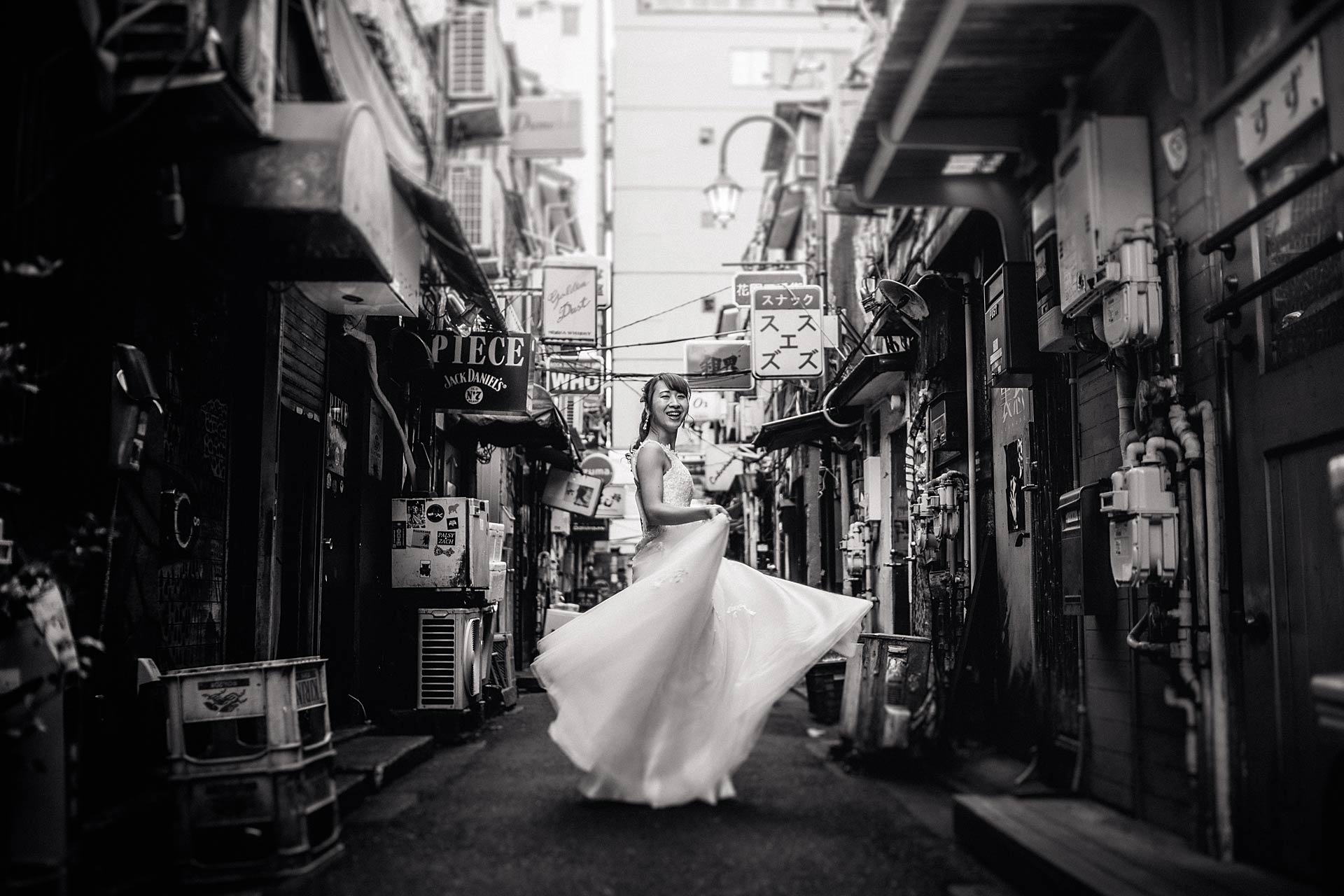 Hochzeit Shootng in Golden Gai Tokio