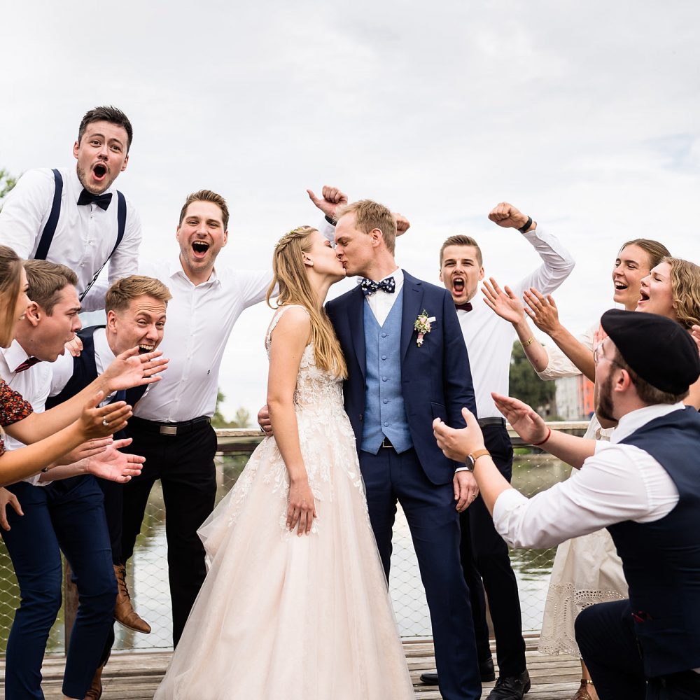Gruppenfoto Hochzeit in Ulm