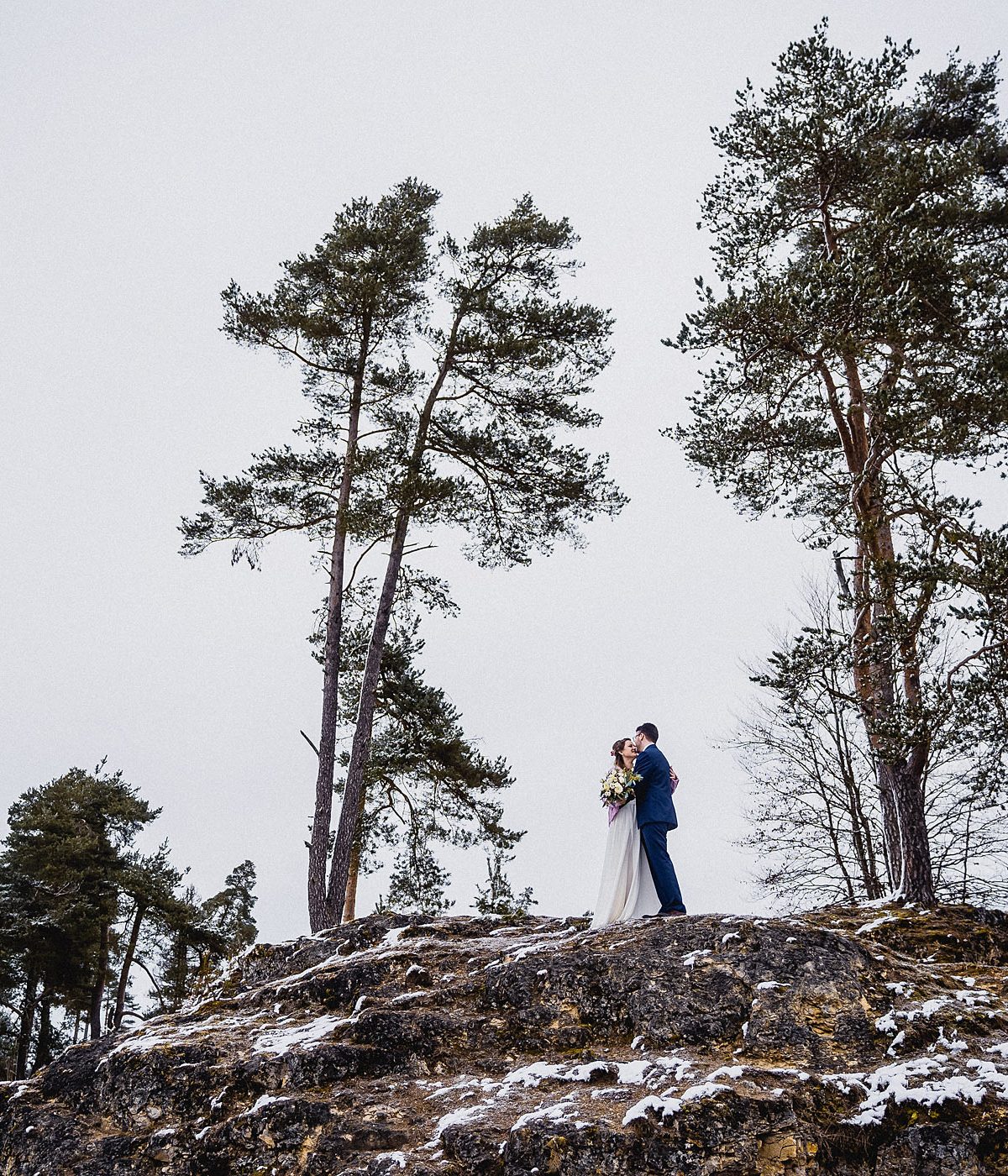 Hochzeitsfoto Felsenmeer Wental